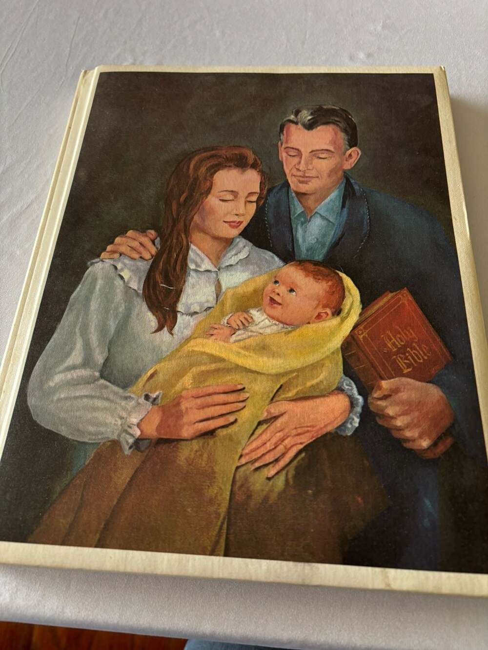 1967 Our Christian Heritage Vintage Religious Family Bible Book by Good Will Pub